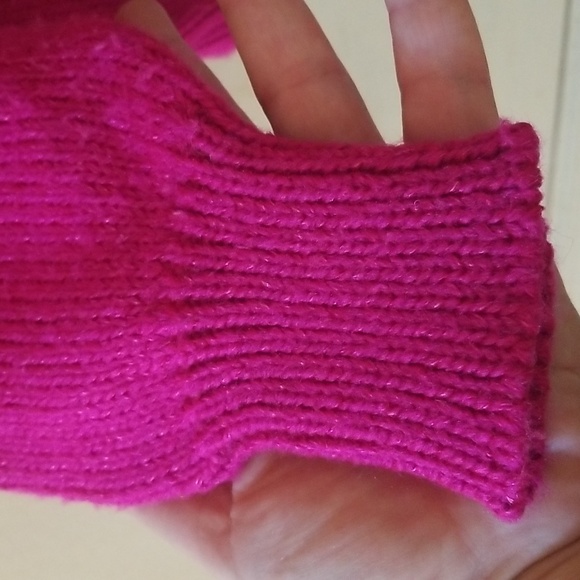 Jaclyn Smith Beautiful Pearl Sweater Large hot pink - Picture 8 of 12